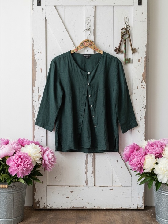 Anne Carson Tops - Anne Carson vintage 90s silk top
